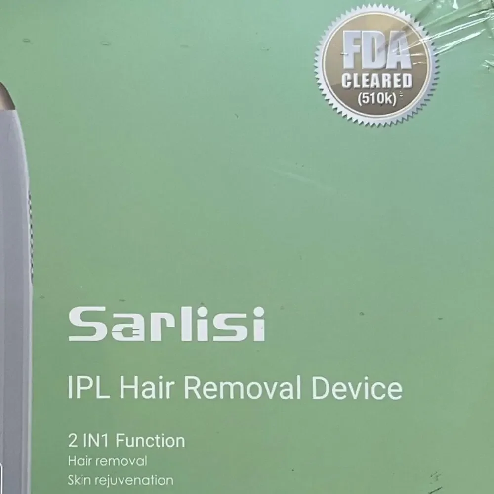 Sarlisi IPL Hair Removal Device - 2 in 1 Function Hair Removal/Skin Rejuvination